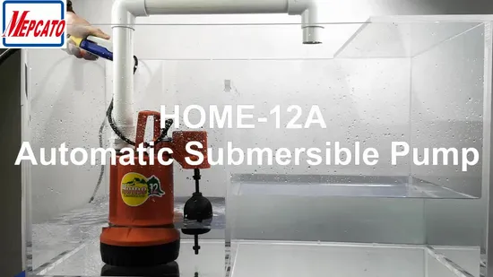 Kleine tragbare Kunststoff-Tauchwasserpumpe für den privaten Haushalt mit Schwimmerschalter für Landschaftsgartenbewässerung, Autowaschen, Kellerentwässerung (Home-Serie)